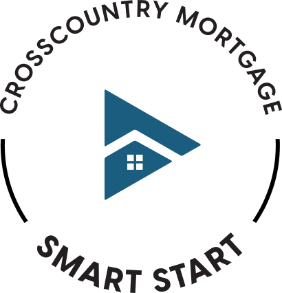 Logo for CrossCountry Mortgage Smart Start mortgage program.