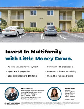 Multifamily Investment flyer example