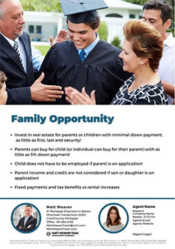 Family Opportunity flyer example