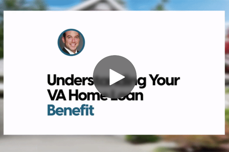 Screenshot from webinar that says understanding your VA home loan benefits