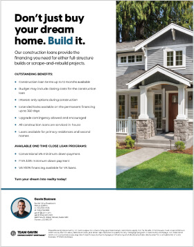 New construction flyer example