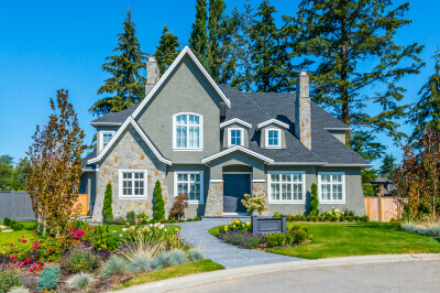 Exterior of home with low-maintenance curb appeal upgrades.