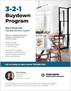 3-2-1 buydown flyer example