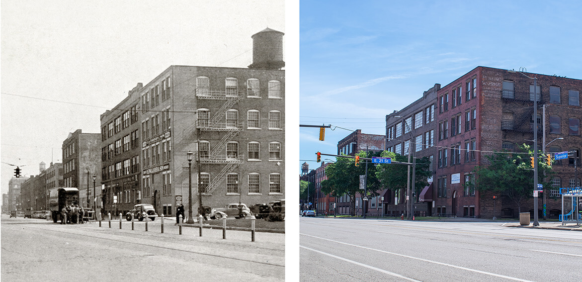HQ Building Then and Now